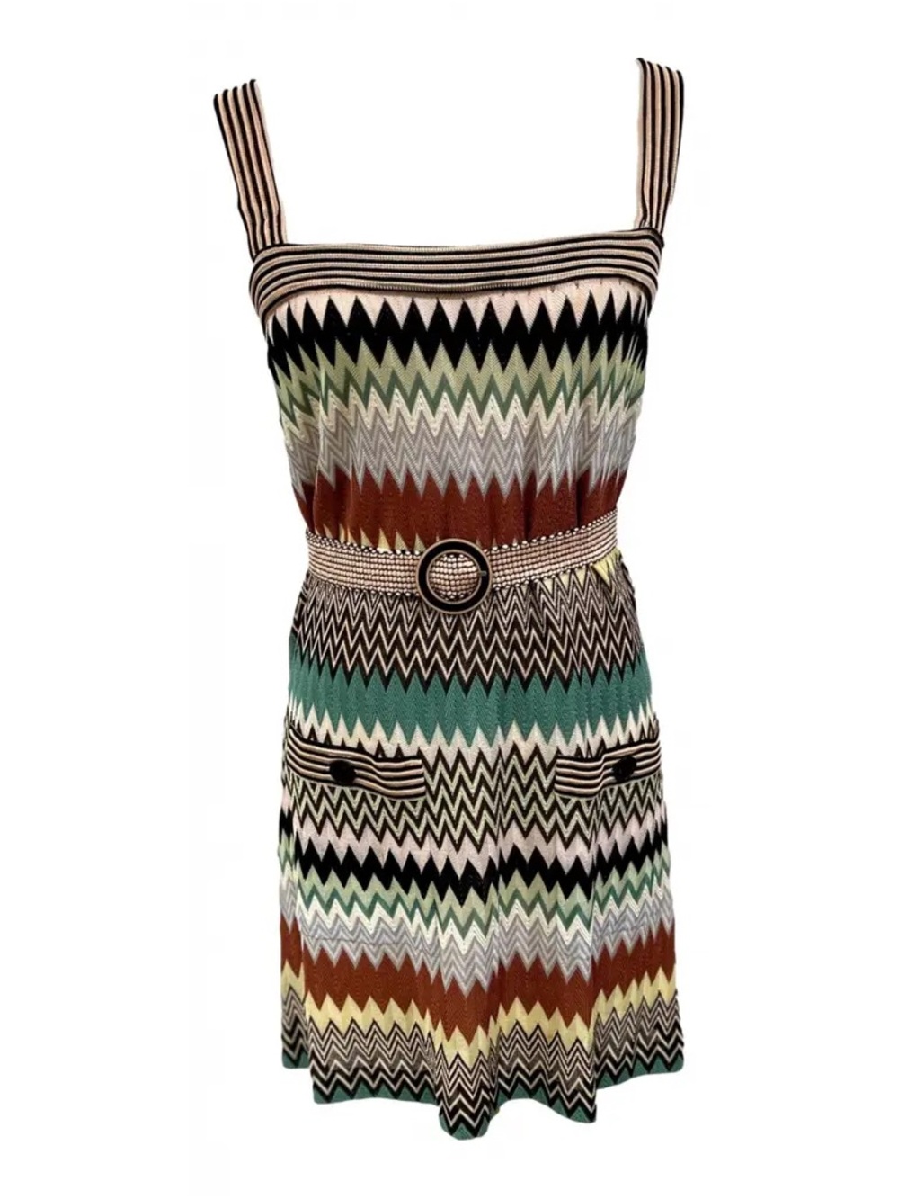 Missoni Orange Label Belted Mini Dress
